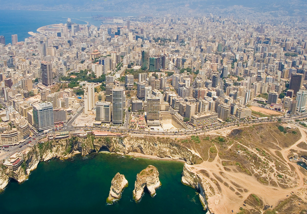 View of Beirut from the sky